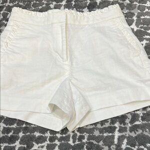 J. Crew Women's White Linen Shorts size 2